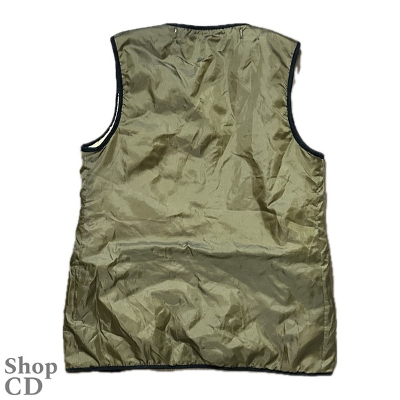 Zara Quilted Olive Vest - Picture 2 of 3